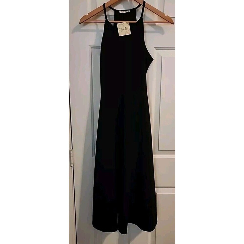 Olivia Rae Black Dress Fit & Flare Sleeveless Med Midi Perfect For Under Sweater
